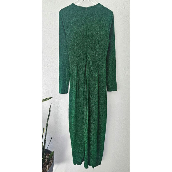 Alexia Admor Metallic Dress Green Womens Size XL - Picture 12 of 14
